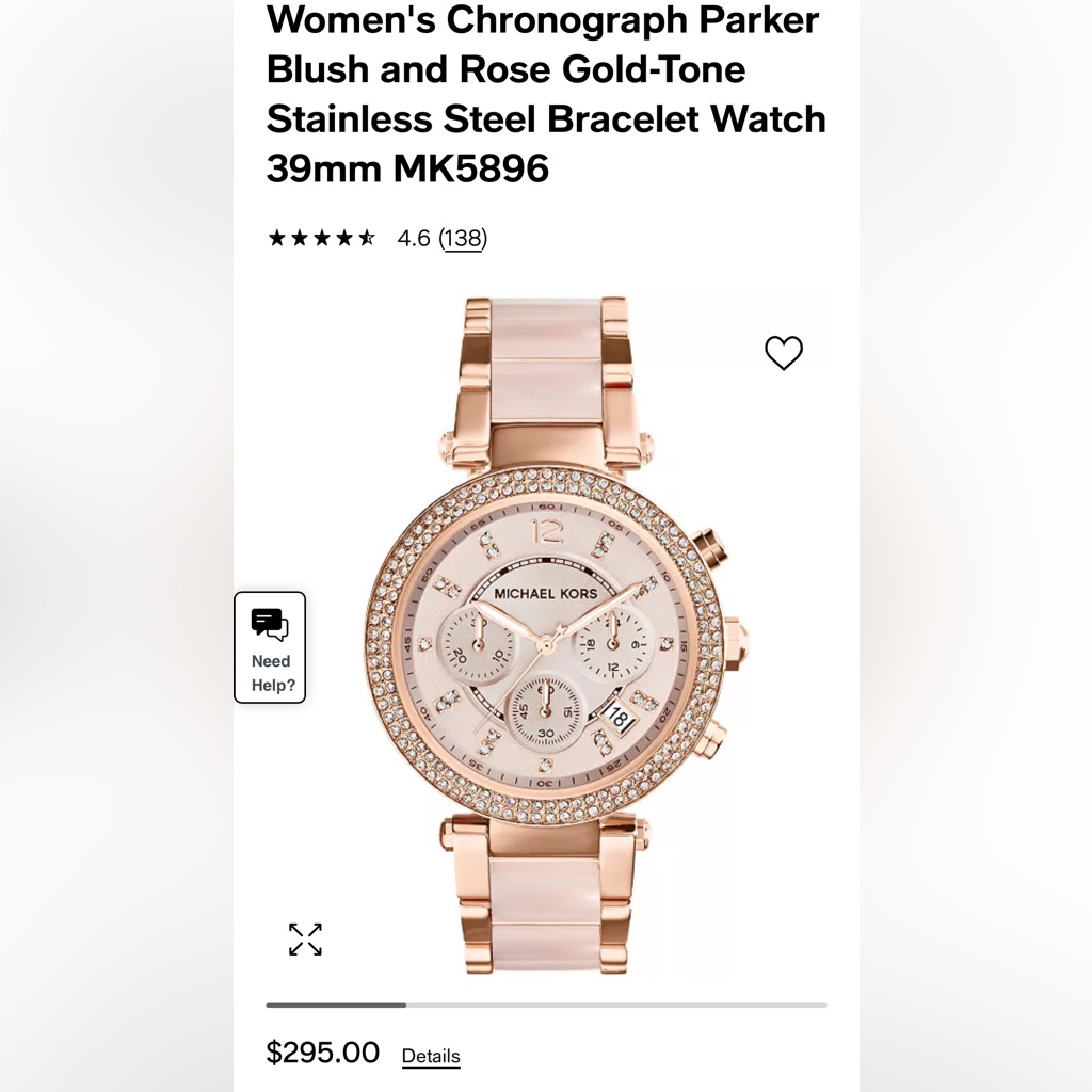 Michael Kors Watch Used But In Good Condition Still